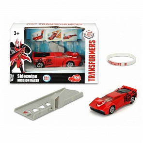 Машинка Sideswipe из серии Трансформеры, с запуском и браслетом, 11 см. (Dickie, 3112002)